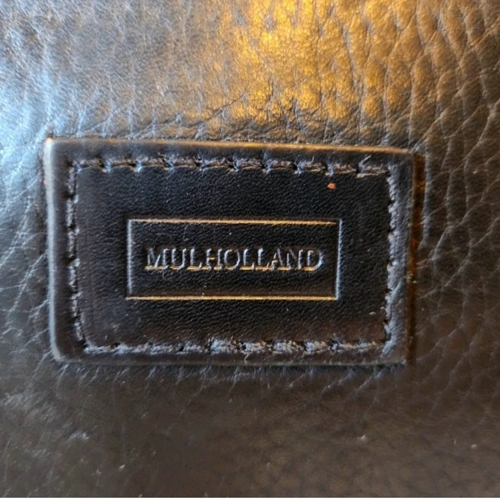 Vintage MULHOLLAND Black Leather Briefcase THE CHALICE 2007 - Picture 16 of 16